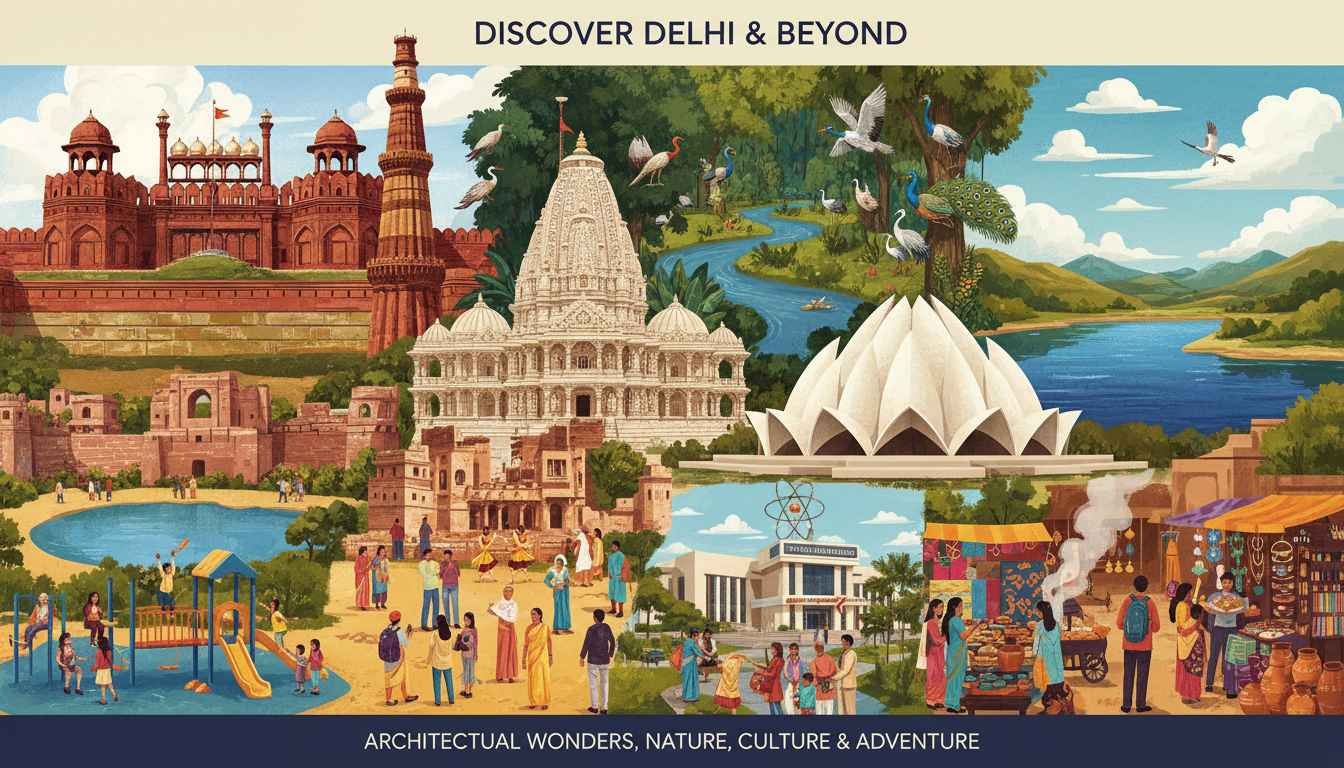 places to visit in and around delhi