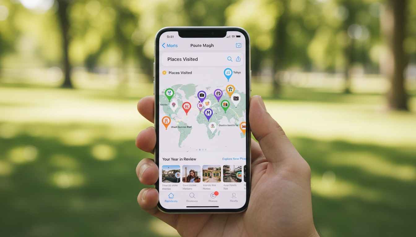 how to check places visited on iphone