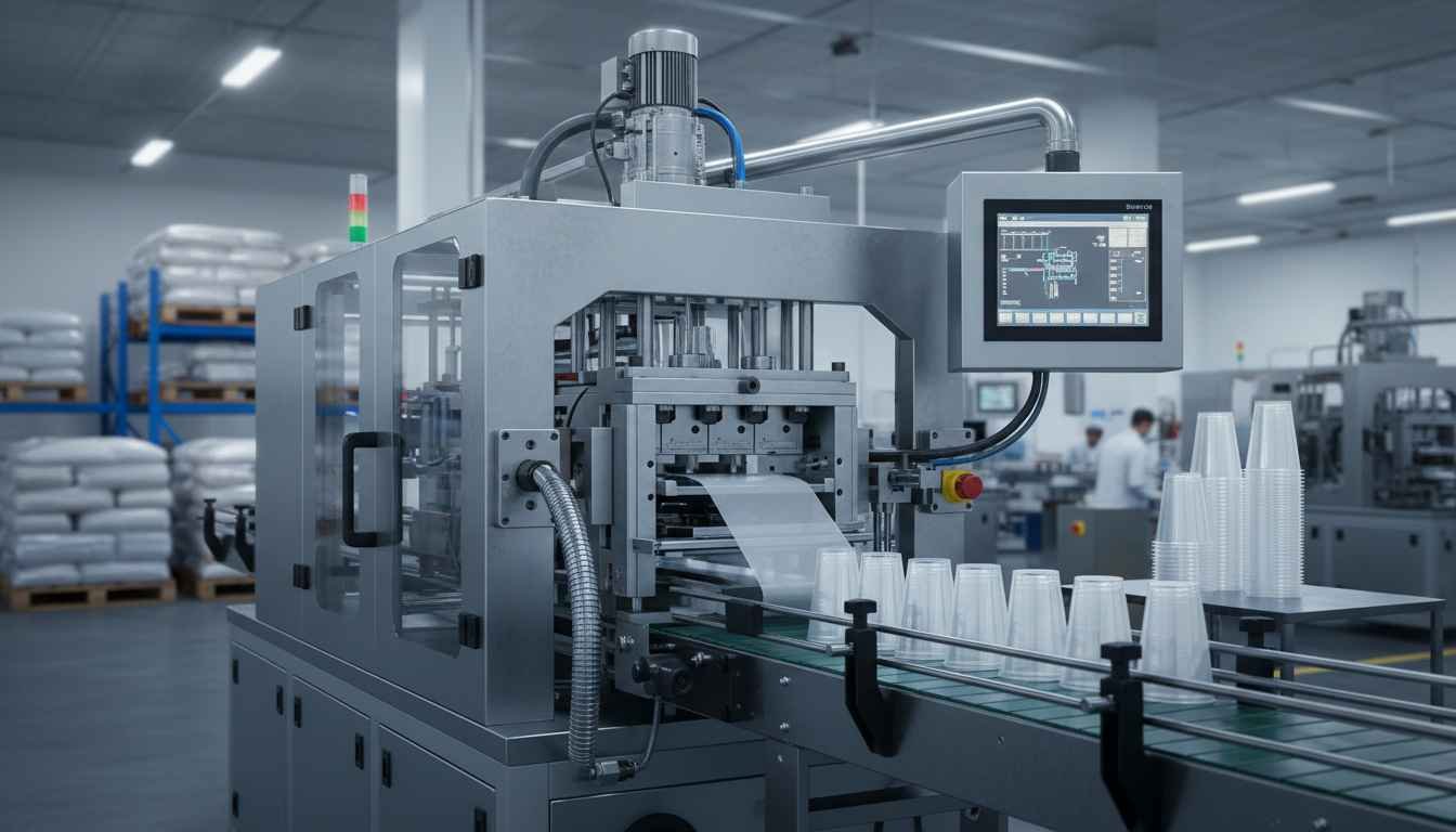 plastic cup manufacturing machine