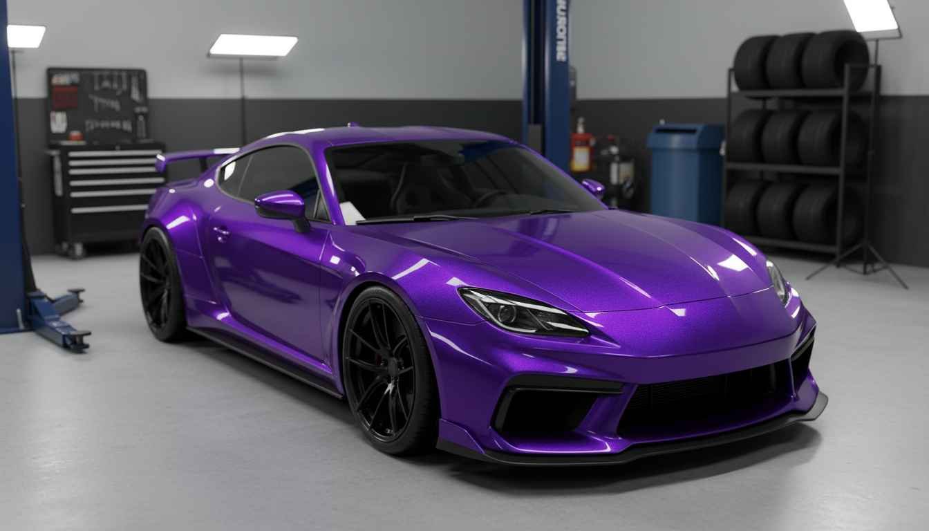 purple automotive paint